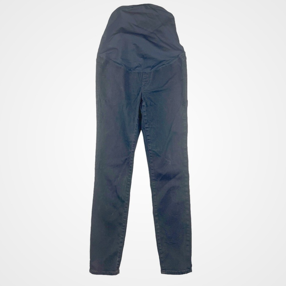 J.Crew‎ Maternity Skinny Jeans Womens 25 Over Belly Black Ankle Stretch Denim